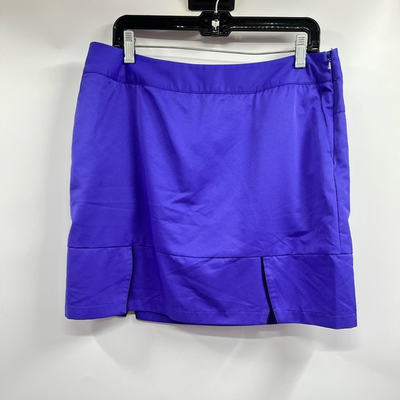 adidas Dresses & Skirts - Womens Adidas Climacode Blue Purple Side Zip Tennis Athletic Skirt Size 10